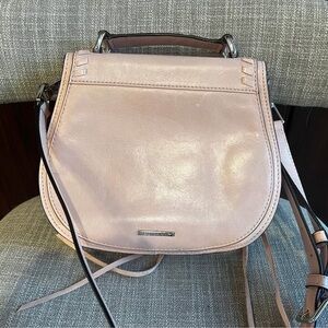 Rebecca Minkoff Vanity Small Distressed Leather Saddle Bag